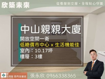 ⭐獨家⭐中山捷運低總價好入手新裝潢美室⭐中信永欣｜台北市中山區中山北路一段