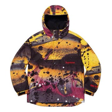 Supreme SS20 Week 1 GORE-TEX Anorak waterproof Splash Ink Half Zipper Interchange Jacket Unisex Yellow