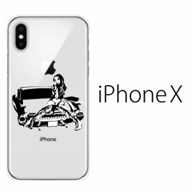 スマホケース Iphonex スマホカバー 携帯ケース Iphone X アイフォンx ハード カバー アップルマーク アメ車ガール クリア 通販 Lineポイント最大1 0 Get Lineショッピング