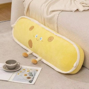 長條抱枕 牀上抱枕 超軟抱枕卡通乳酪牀頭靠枕靠墊臥室牀上護腰抱枕女生睡覺大號靠背墊少女心 長型靠枕 長型抱枕 靠枕抱枕