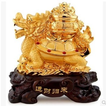 [協貿國際]   開光招財龍龜興財擺件