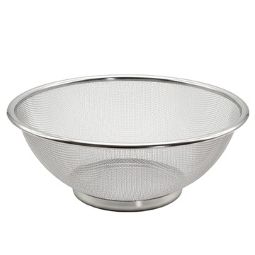 Jin Seong Star 全不鏽鋼圓形濾網籃  1個  L(250 x 100mm)  銀色