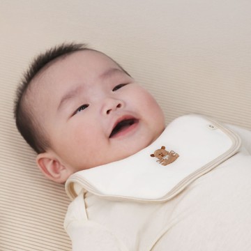 原棉寶寶口水兜-小熊