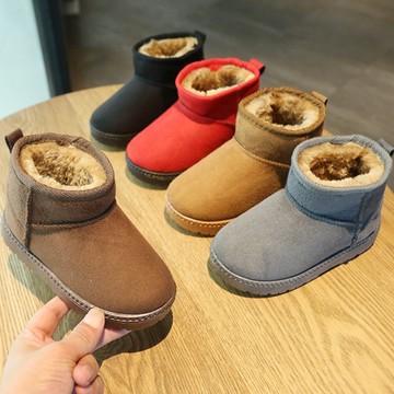 男女童 A202 冬日必備保暖舒適內刷毛雪靴 兒童短靴 短筒雪靴 短靴 兒童雪靴 雪地靴 保暖靴 舒適絨毛靴 59鞋廊