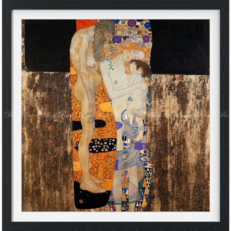 クリムト 絵画 「女の3段階の生涯」 クリムト 人生の三時期 作品解説