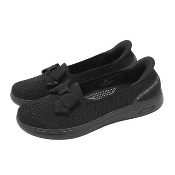 Skechers 休閒鞋 Arch Fit Inspire Slip-Ins 女鞋 黑 蝴蝶結 138606BBK