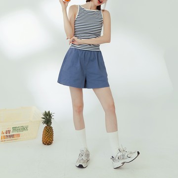 QUEENSHOP_ S 女裝 素面設計休閒短褲 七色售 現+預 【04130298】