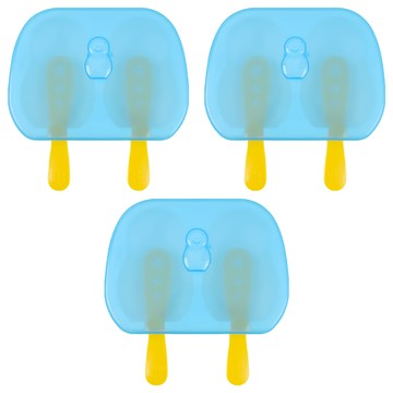 KOKUBO 小久保工業所 Yukipon Brothers 日本雪人兄弟製冰模具 DIY冰棒 可重複使用  12.5 x 13 x 2.5cm  雪人兄弟  3組