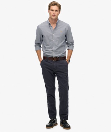 Superdry Men's Utility Chino Trousers Navy Size: 36/34