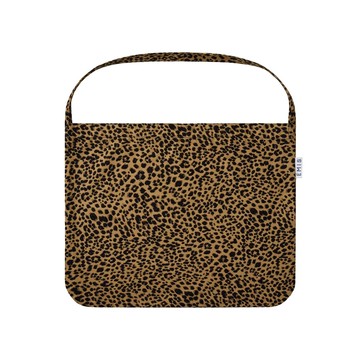 韓國 emis 22Y LEOPARD CORDUROY ECO BAG 韓國製 燈芯絨豹紋托特包 棕色BROWN