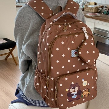 特價💡青少年書包初高中女生高顔值小衆ins背包韓版可愛大容量雙肩包背包  後背包 雙肩包 書包 輕量化背包 8MSW