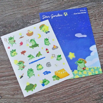 防水圖鑑貼紙 | 呱呱星星花園