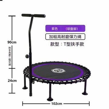 家用蹦床40英吋 （室內健身蹦蹦床 可調節扶手 成人運動彈跳床）