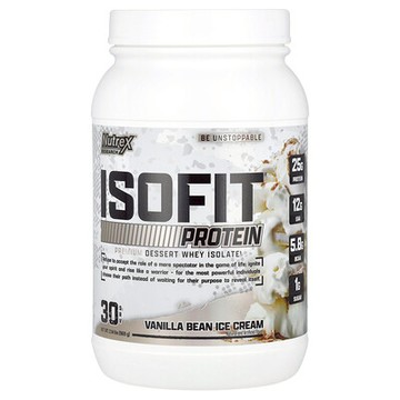 Nutrex Research, IsoFit® 蛋白質，香草豆冰淇淋味，2.14 磅（969 克）
