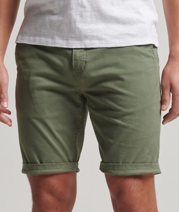 Superdry Men's Core Chino Shorts Green Size: 30