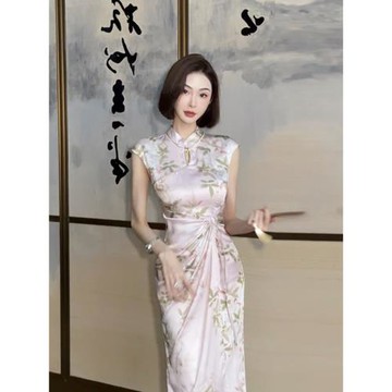 新中式國風連衣裙2025新款女夏季高端奢華改良旗袍年輕款高端氣質