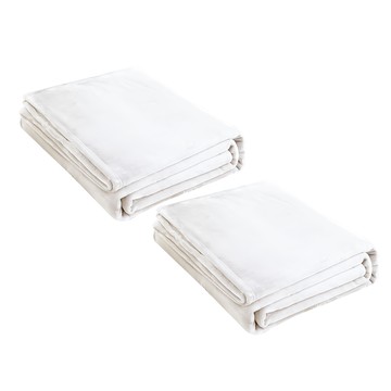 c546法蘭絨毛毯  70 x 50  牛奶白