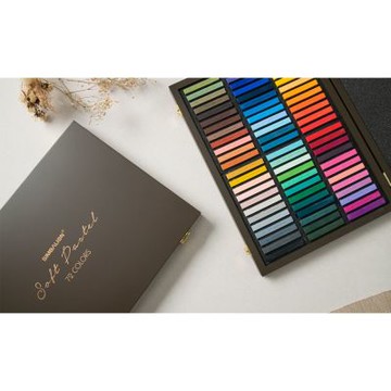 SIMBALION 雄獅 72色軟式粉彩木盒 /盒 SP-72