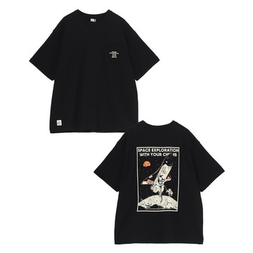 CHUMS Space Booby Spaceship Pocket T-Shirt 男 短袖上衣 黑色 CH012701K001