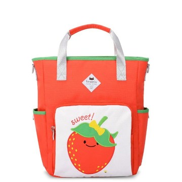 【BEATRIX NEW YORK】經典刺繡-手提斜背兩用補習美術袋／草莓