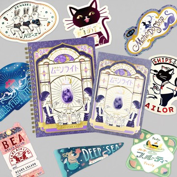 Pinkoi限定 歐比王 閃耀月光百匯三件組 附隨機燙箔貼紙