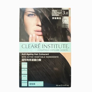 CLEARE INSTITUTE  可麗兒植萃染髮劑3.0 深棕黑色