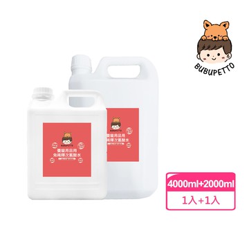 【BUBUPETTO】毛孩用品用免稀釋次氯酸水-超值組6000mlx1組(毛小孩 寵物 用品)