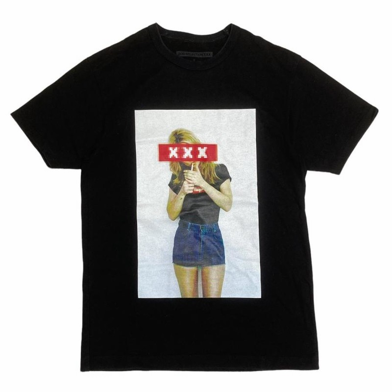 GOD SELECTION XXX KATE MOSS T shirt ケイトモス半袖Tシャツ ブラック 