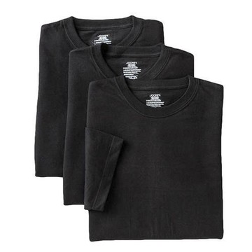 Jockey 2017男創新圓領短袖黑色ㄒ恤衫3件組(預購)