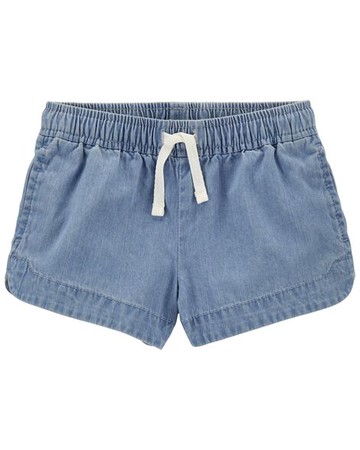 Toddler Pull-On Chambray Shorts