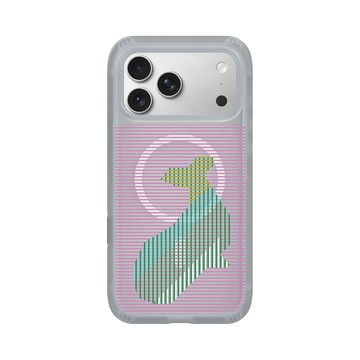 iPhone 17 Pro Max AirX 流變灰 - The Wildlife Collection 動物野境系列 - 藍鯨 - 線條版
