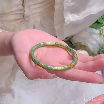 默契滿分💯 宮廷質造新款金色嚮日葵手鐲女拍平琺瑯金色手飾情人節送禮 8YQJ