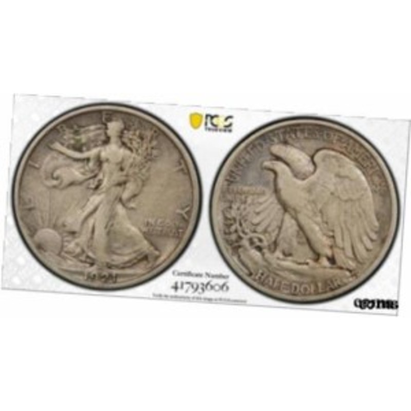 アンティークコイン PCGS CAC VF35 Walking Liberty Silver Half