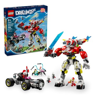 LEGO DREAMZzz 庫柏的老虎機甲和齊洛的改裝車 71497 1006片積木組  多色  1盒