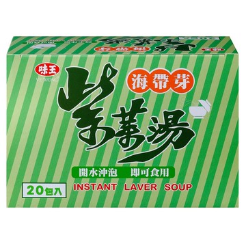 味王海帶芽紫菜湯 葷 20包/盒
