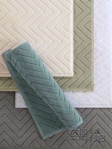 酒店地巾浴室家用衛生間地巾速干吸水廚房純棉 摩可美家
