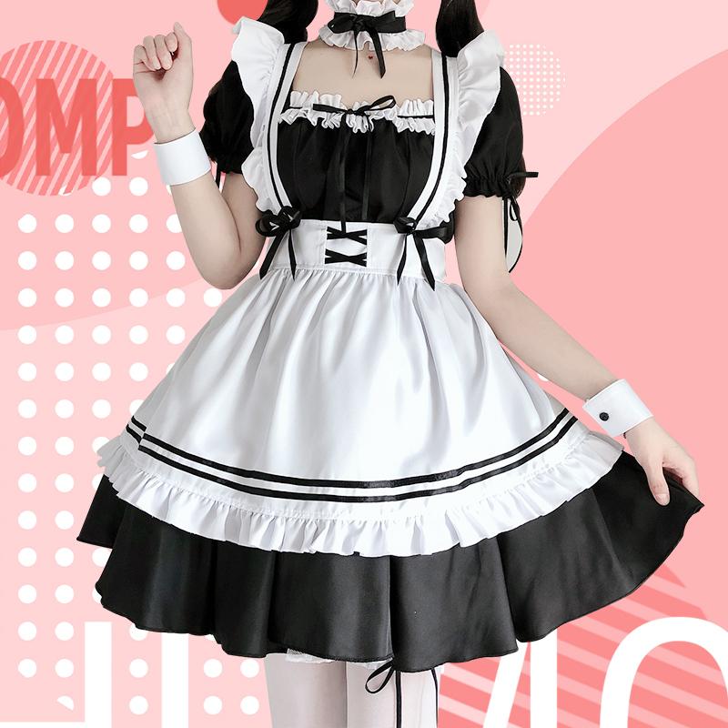 チェック　フリル　ミニワンピース　キャンディフルーツ　 グラーヴメイド服 キャンディフルーツメイド服キャンフルクロエ定番ミニメイド服