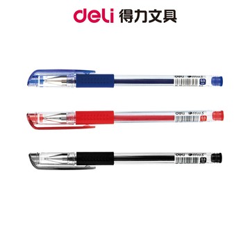 【Deli得力】中性筆/0.5mm/E6600S｜ 書寫滑順 辦公文具 學生文具 筆記 日常書寫 簽名 考試用