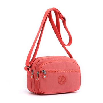 斜挎防水中年簡約時尚多層帆布包