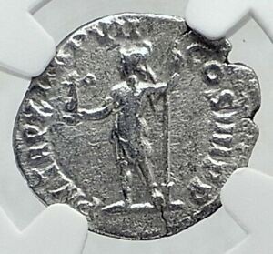 アンティークコイン COMMODUS the GLADIATOR EMPEROR Silver Roman Coin ROMA VICTORY NGC i81456 184AD