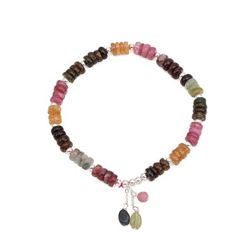 幸福多彩碧璽手鍊 (辟邪/招桃花/招財/五行)