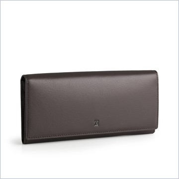 Plain 真皮翻蓋手拿長夾[N-524]