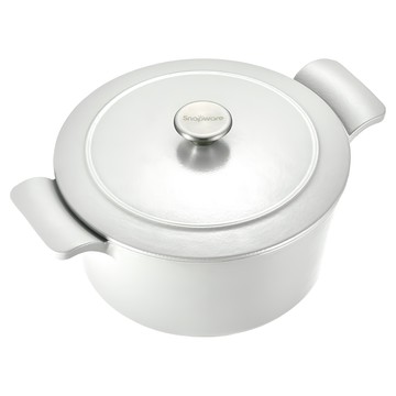 Corelle Brands 康寧餐具 Snapware 琺瑯鑄鐵鍋 5.9kg 5.5L  25cm  潔淨白  1個