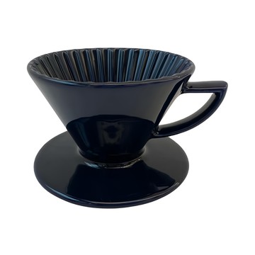 Pearl Horse 寶馬 錐形陶瓷濾杯 藍色  1個