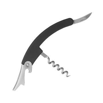 英國 BarCraft 酒保型開酒器  銀色 + 黑色  1個