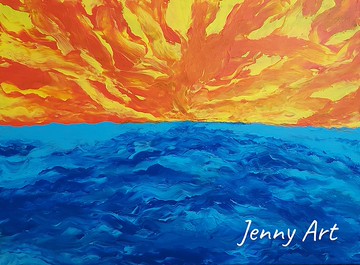 向往 嚮往 無框畫 抽象畫 畫作 掛畫 居家擺設 居家生活