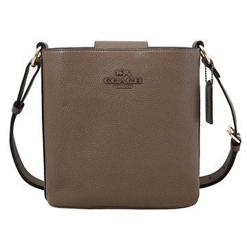COACH Sophie 經典馬車LOGO斜背水桶包(棕色)