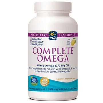 Complete Omega Lemon 120 softgels by Nordic Naturals
