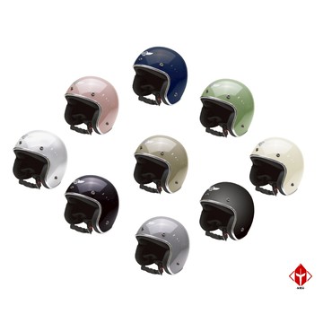 EVO CA-310 平價騎士帽 素色 多色可選 CA310M CA310L 半拆洗 銀色邊條 復古帽 安全帽 半罩