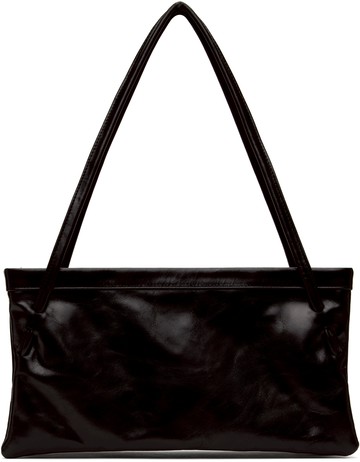 BY FAR 黑色 Hannah Creased Leather 单肩包